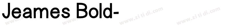 Jeames Bold字体转换